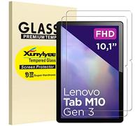 XunyLyee 2 Pack, Pellicola Protettiva per Lenovo Tab M10 3rd Gen 10.1 Pollici Vetro Temperato [235 * 154mm/ 9.25 * 6.06"]