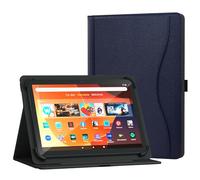 XunyLyee Custodia universale per tablet da 10,1 pollici, custodia per tablet da 10 11 pollici, custodia con supporto multi-angolo con tasca per tablet Android da 9,6 a 11 pollici, blu scuro