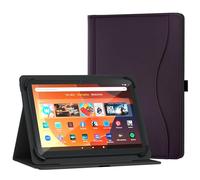 XunyLyee Universale 10 10.1" Tablet Cover per Android 16 15 Tablet 11 Pollici, Custodia con Supporto per Visualizzazione Multi-Angolo con Tasca per Tablet da 9,6-11 Pollici, Viola