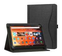 XunyLyee Universale 10 10.1" Tablet Cover per Android 16 15 Tablet 11 Pollici, Custodia con Supporto per Visualizzazione Multi-Angolo con Tasca per Tablet da 9,6-11 Pollici, Nero