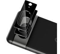 Xunzii 2 Pezzi Pellicola Fotocamera per Google Pixel 8 - [Nero], Durezza 9H Anti-Graffio Vetro Temperato Camera Protezione Lente, HD Senza Bolle Lente Protettiva Film