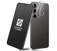 Xunzii Pellicola Protettiva Opaca per Samsung Galaxy S24 FE 5G | Copertura Completa Opaca Vetro Temperato con Lente Fotocamera, Durezza 9H Antiriflesso Matte Protezione Schermo [2+2 Pezzi]