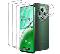 Xunzii Pellicola Protettiva per OPPO Reno 12 FS/Reno 12F (4G/5G), con Protezione Lente Fotocamera, Anti-Graffio Vetro Temperato Film, Durezza 9H Vetrino Protezione Schermo [3+3 Pezzi]