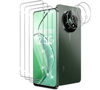 Xunzii Pellicola Protettiva per Realme 12 5G/Realme 12X 5G, con Protezione Lente Fotocamera, 3D Anti-Graffio Vetro Temperato Film, Durezza 9H Vetrino Protezione Schermo [3+3 Pezzi]