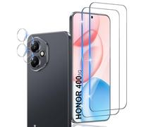 Xunzii Pellicola Vetro Temperato per Honor 400, con Protezione Lente Fotocamera, 0,33mm Ultra Trasparente [Durezza 9H Anti Graffi] Protezione Schermo Pellicola Protettiva