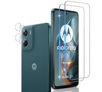 Xunzii Pellicola Vetro Temperato per Motorola Moto G05/Moto E15, con Protezione Lente Fotocamera, 0,33mm Ultra Trasparente [Durezza 9H Anti Graffi] Protezione Schermo Pellicola Protettiva