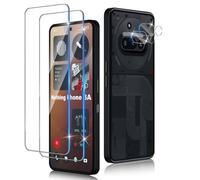 Xunzii Pellicola Vetro Temperato per Nothing Phone 3a, 2 Pezzi Pellicola Fotocamera e 2 Pezzi Pellicola Protettiva, 9H Anti Graffi HD Vetrino Fotocamera Protezione Schermo-Trasparente