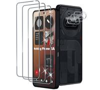 Xunzii Pellicola Vetro Temperato per Nothing Phone 3A, con HD Protezione Lente Fotocamera, [Durezza 9H Anti Graffi] Vetrino Protezione Schermo Pellicola Protettiva [3+3 Pezzi]