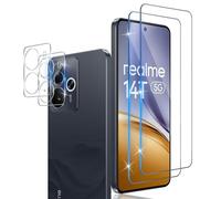 Xunzii Pellicola Vetro Temperato per Realme 14T 5G, con Protezione Lente Fotocamera, 0,33mm Ultra Trasparente [Durezza 9H Anti Graffi] Protezione Schermo Pellicola Protettiva