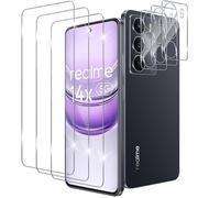 Xunzii Pellicola Vetro Temperato per Realme 14X 5G [3+3 Pezzi], con HD Protezione Lente Fotocamera, [Durezza 9H Anti Graffi] 0,33mm Vetrino Protezione Schermo Pellicola Protettiva