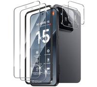 Xunzii Pellicola Vetro Temperato per Xiaomi Mi 15 5G, con Protezione Lente Fotocamera, [Durezza 9H Anti Graffi] Vetrino Protezione Schermo Pellicola Protettiva [2+2 Pezzi]