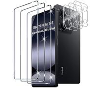 Xunzii Pellicola Vetro Temperato per Xiaomi Redmi Note 14S, con HD Protezione Lente Fotocamera, [Durezza 9H Anti Graffi] Vetrino Protezione Schermo Pellicola Protettiva [3+3 Pezzi]