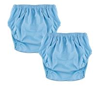 XUOUP Mutande Anti-Perdita per Adulti, Copripannolino in Plastica, Lavabili, Riutilizzabili, Impermeabili, per La Guida A Lunga Distanza, Il Nuoto Estivo, Unisex Blue(2PCS),M