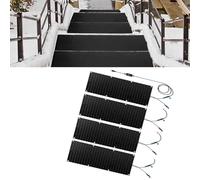 XUPBEHJO Tappetini riscaldanti Anti-Neve for Esterni con Cavo di Alimentazione - Cuscinetti riscaldanti in Gomma Antiscivolo for marciapiedi, Scale, vialetti e Porte(40x80cmx4Pcs)