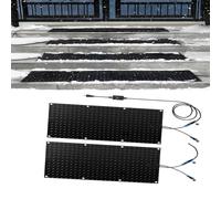 XUPBEHJO Tappetino Anti-Neve for camminamenti - Tappetino Antiscivolo in Gomma for Esterni con Cavo di Alimentazione for la rimozione della Neve Invernale(30x60cmx2Pcs)