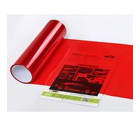 XUPHINX Adesivo per Auto, Pellicola autoadesiva per Nebbia, Fumo, Pellicola in Vinile Rosso 30x60 cm