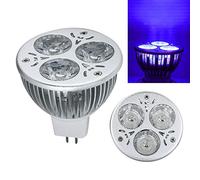 XUPHINX Lampadina UV Ultravioletta Viola, Lampada 3W MR16 Purple Light a LED 85-265V / 12V