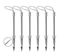 XUPHINX Punte da Pesca, 6pcs Bowfishing Freccette per Caccia con Arco in Acciaio Inox Punta Punte per Caccia PRO Slingshot Catapult Target Game