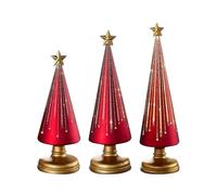 XUQEAYWD Albero Di Natale Stellato Con Luci | Decorazioni Alberi di Natale in Resina 3 Pezzi | Decorazione Per La Casa | Per