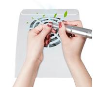 XUQEAYWD Aspiratore Per Unghie - Strumento Manicure Elettrico Compatto Silenzioso Per Salone,Ventilatore Aspiratore Per La Raccolta Di Polvere Delle Unghie,Per Donne Mamma Moglie Figlia E Fidanzata