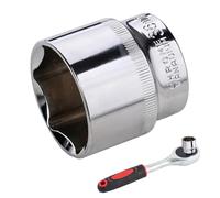 XUQEAYWD da 36 mm | Dado Profondo 6 Punti con Attacco Antiruggine | Rimuovi Dadi Assali in Acciaio per a Cricchetto 12.7mm Utensile Manuale Riparazione Autoveicoli