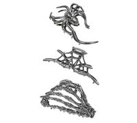 XUQEAYWD Fermagli Di Halloween Per Capelli Spessi,Barrette Gotiche per Capelli - 3 Pezzi Fermagli Per Per Ragazze Scuola Università Viaggio Palestra Spettacoli Danza Concerti