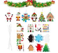 XUQEAYWD Lavoretti Natalizi Per Adulti,Decorazioni 2D Con Adesivi - Realizza Decorazioni Per L'Albero Di Natale - Per L'Aula La Casa La Celebrazione 'Inverno La Finestra L'Esposizione Stagionale