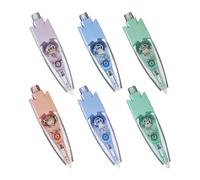 XUQEAYWD Penne decorative | Punte Nastro Decorato Penna,6 Pezzi Evidenziatori Correzione Penne Per Journaling Disegno Lezioni Scuola Compiti A Casa