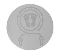 XUQEAYWD Tappetino rotondo per saltare, 60 x 60 cm, per interni ed esterni, tappetino da yoga, tappetino Jump Rope, assorbimento degli urti, antiscivolo, per proteggere da infortuni pavimenti e rumori