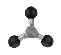 XuQiZZpp 1" 25.4mm Triple Rubber Ball Head Moto Manubrio Montaggio Braccio Estensione Adattatori Supporto Leggero