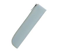 XuQiZZpp Astuccio per matite di grande capacità Custodia semplice per penne Sacchetti in pelle PU Forniture per ufficio Scuola Borsa di grande capacità Sacchetto in pelle PU per studenti, Azzurro