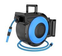 XuQiZZpp Bobina retrattile per tubo dell'acqua ad alta capacità, resistente alle intemperie, design salvaspazio, ideale per giardinaggio domestico e officine