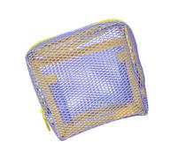 XuQiZZpp Borse di trucco portatili degli organizzatori di viaggio compatti della borsa cosmetica delle maglie traspiranti con i sacchetti quadrati di vari della chiusura lampo