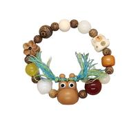 XuQiZZpp Braccialetti in legno alla moda con perline colorate braccialetto dell'amicizia gioielli unici adatti per qualsiasi look