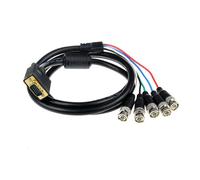 XuQiZZpp Cavo da VGA a RGBHV con 5 connettori BNC cavo coassiale maschio a maschio linea migliora la visualizzazione chiara sui dispositivi HDTV Adattatore VGA RGBHV