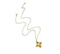 XuQiZZpp Collana a catena regolabile con fiori e farfalle, ipoallergenica, in acciaio inox, accessorio alla moda