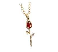 XuQiZZpp Collana alla moda con design delicato a tulipani in oro con accenti di cristalli, ideale per l'uso quotidiano o per feste