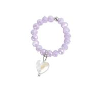 XuQiZZpp Comfort Fit, anelli a forma di cuore con diametro interno di 16 mm, autentici materiali di conchiglia, raffinati, gioielli per uso quotidiano
