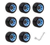 XuQiZZpp Doppia fila Roller Skate Wheel Set Roller Accessori Quad Sostituzione Skateboard Con Cuscinetti Doppia Fila Ruota Pattinaggio