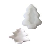 XuQiZZpp Holiday Silicone Mold Set Albero di Natale Disegni Piatto Maker Per Cioccolato Intonaco Resina Artigianato Progetti Vacanze Silicone