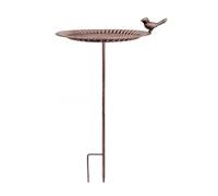 XuQiZZpp Mangiatoia per uccelli in ferro battuto Rurale Outdoor Decorative Bird Bath Grande Stazione di alimentazione di stoccaggio degli alimenti per l'alimentazione degli uccelli selvatici