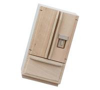 XuQiZZpp Mobili in miniatura in legno modello frigorifero per 1/12 case delle bambole cucina display doppio frigorifero figura