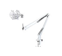 XuQiZZpp NB35 - Supporto per microfoni da tavolo, orientabili e MS089SV, colore: Argento