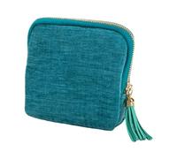 XuQiZZpp Sacchetti foderati vellutati di stoccaggio dei gioielli con progettazione compatta della chiusura lampo delle nappe decorative per gli anelli dell'orecchino del braccialetto Organizat