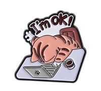 XuQiZZpp Spilla a tema gatti, versatile, accessorio alla moda per amanti dei gatti e amici