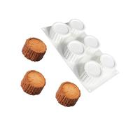 XuQiZZpp Stampi da forno in silicone per uso alimentare, 6 cavità, tronchi d'albero, per torte e mousse, per riunioni di famiglia e celebrazioni