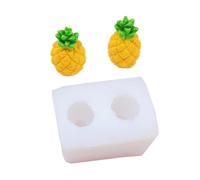 XuQiZZpp Stampi in silicone a forma di frutta modellati con 4 disegni per torte, cioccolatini e gioielli artigianali