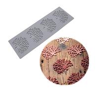 XuQiZZpp Stampi in silicone per cioccolatini e caramelle, antiaderenti, a forma di foglia, per cuocere biscotti, tazze, torte, torte di compleanno, feste, stampi da forno in silicone
