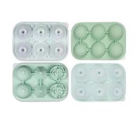 XuQiZZpp Stampo a 6 cavità a forma di rosa in silicone per uso alimentare rotondo per palline di ghiaccio Accessori per bevande Gadget da cucina pratico