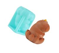 XuQiZZpp Stampo creativo in silicone a forma di fiore di capibara per torte, gelatine, cioccolato, facile da progettare, stampo artistico per dessert